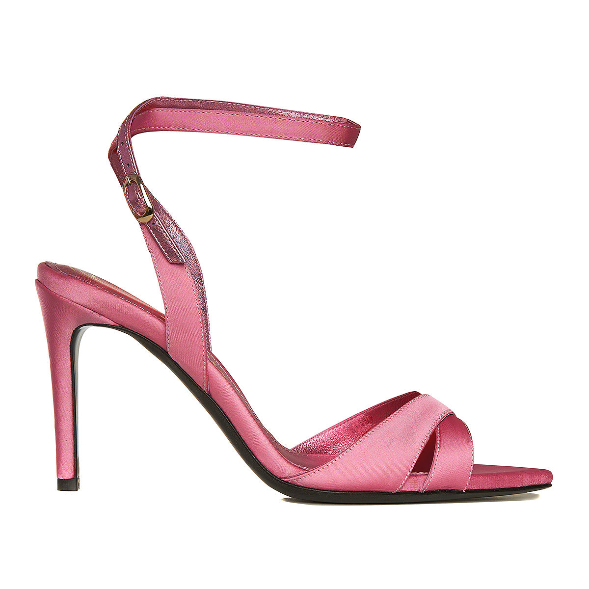 Pink store satin sandals