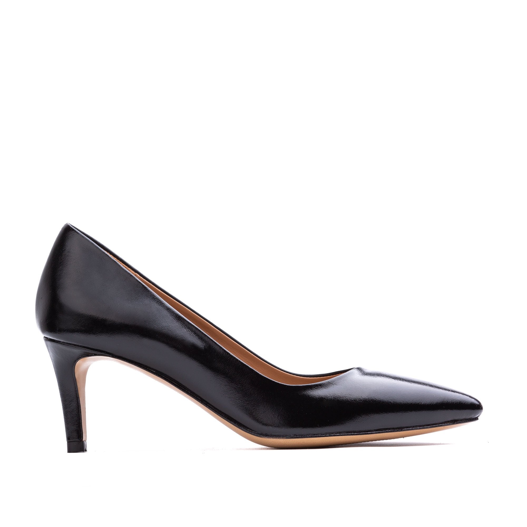 Alice Black Leather Stiletto